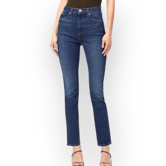 HUDSON NWT Women’s Harlow Ultra High-Rise Cigarette Ankle Jean size 28 mom jeans - Picture 2 of 10